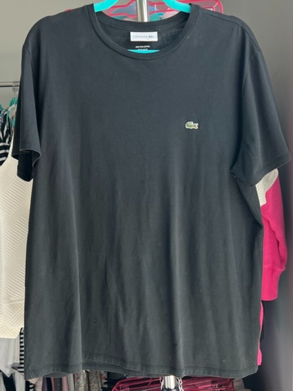 LACOSTE Men's XL Black T-Shirt